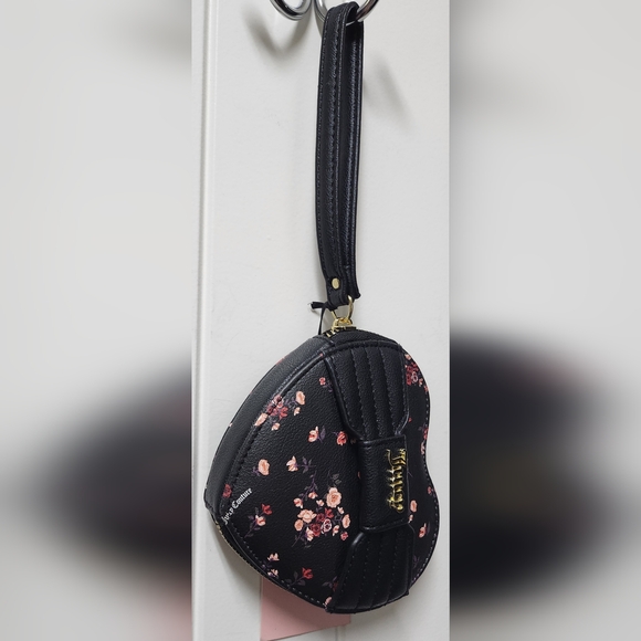 JUICY COUTURE Ditzy Rose Black Pretty Bow Heart Za NWT SALE SALE SALE - Picture 5 of 13